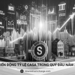 Sự biến động tỷ lệ CASA trong quý đầu năm 2024