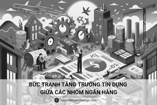 Bức tranh tăng trưởng tín dụng giữa các nhóm ngân hàng