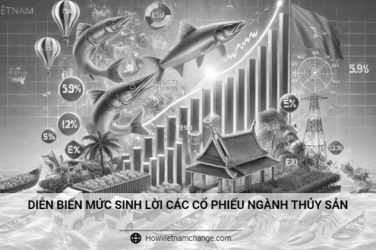 Diễn biến mức sinh lời các cổ phiếu ngành thủy sản